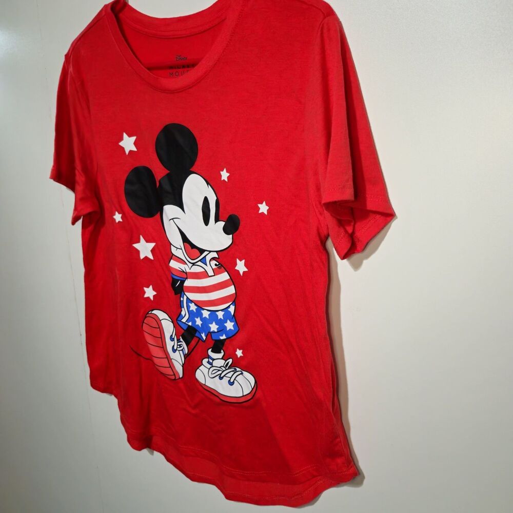 Disney Mickey Mouse Patriotic 4th of July Red T-Shirt 2XL - Picture 2 of 9